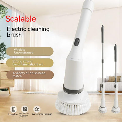Telescopic Handle Electric Cleaning Brush