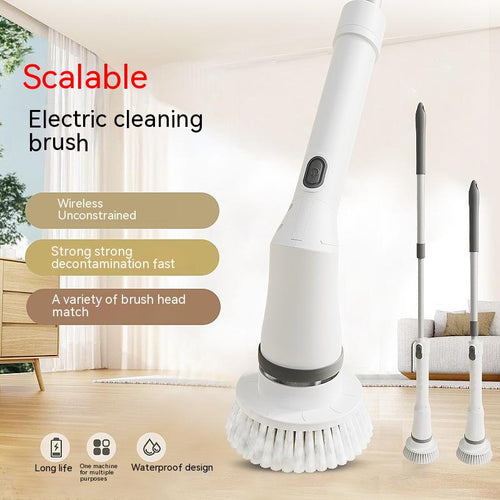 Telescopic Handle Electric Cleaning Brush